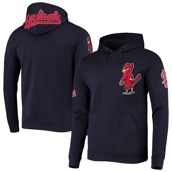 Men's Pro Standard Navy St. Louis Cardinals Team Logo Pullover Hoodie Size: Extra Large