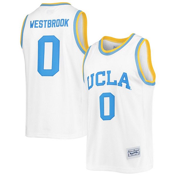 Men's Original Retro Brand Russell Westbrook Blue UCLA Bruins Alumni Basketball Jersey, Size: XL