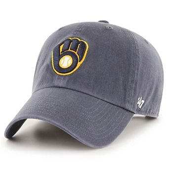 Men's '47 Navy Milwaukee Brewers Heritage Clean Up Adjustable Hat