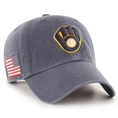 Men's '47 Navy Milwaukee Brewers Heritage Clean Up Adjustable Hat