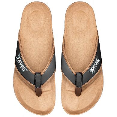 Men's FOCO Philadelphia Eagles Cork Flip Flops