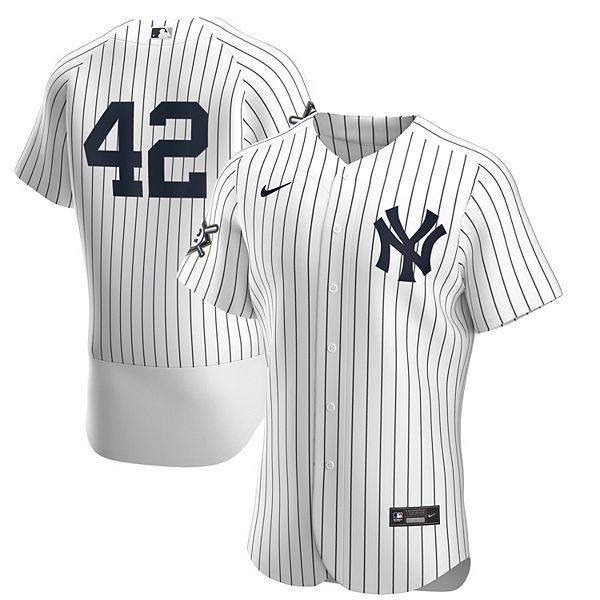Men's Nike White/Navy New York Yankees Home Jackie Robinson Day Authentic  Jersey