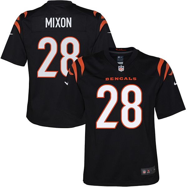 : Joe Mixon Cincinnati Bengals #28 Black Youth 4-20 Home