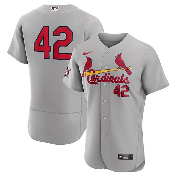 Men's Nike Gray St. Louis Cardinals Road Jackie Robinson Day