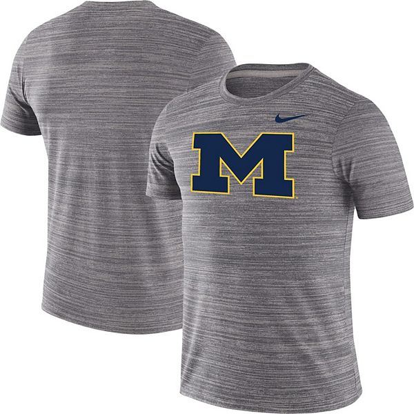 Men's Nike Charcoal Michigan Wolverines Big & Tall Velocity Space-Dye ...