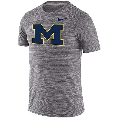 Men's Nike Charcoal Michigan Wolverines Big & Tall Velocity Space-Dye ...