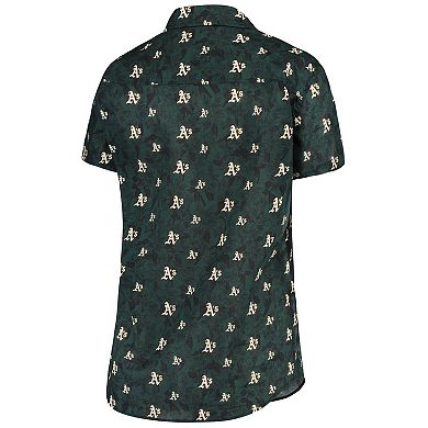 Women's FOCO Green Oakland Athletics Floral Button Up Shirt