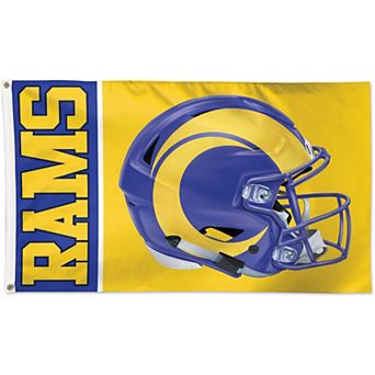 WinCraft Los Angeles Rams 3' x 5' Helmet Deluxe Single-Sided Flag