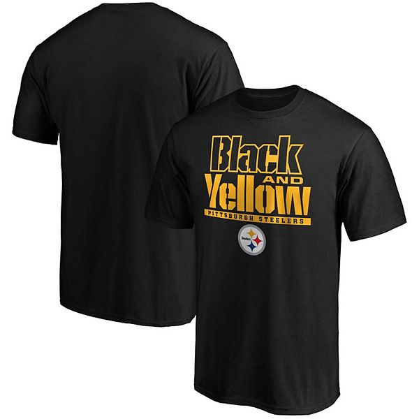 Men's Fanatics Branded Black Pittsburgh Steelers Hometown BLK&YLLW T-Shirt