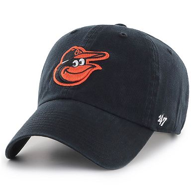 Men's '47 Black Baltimore Orioles Heritage Clean Up Adjustable Hat