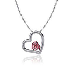 Dayna Designs Ohio State Buckeyes Heart Necklace