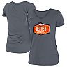 Women's New Era Graphite Denver Broncos 2021 NFL Draft Hook V-Neck T-Shirt