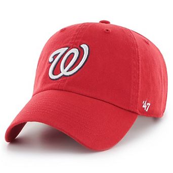 Men's '47 Red Washington Nationals Heritage Clean Up Adjustable Hat