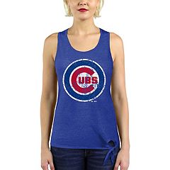 Women's Chicago Cubs Lusso White Jane Tank Top