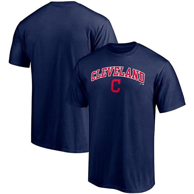 Men s Fanatics Branded Navy Cleveland Indians Team Heart Soul T