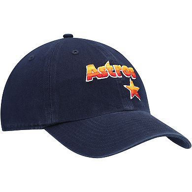 Men's '47 Navy Houston Astros Logo Cooperstown Collection Clean Up Adjustable Hat