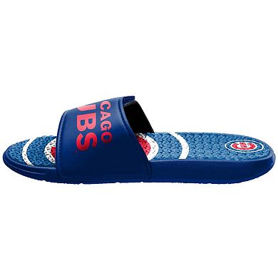 Youth FOCO Chicago Cubs Gel Slide Sandals