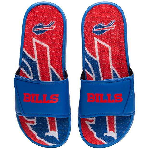 FOCO Blue Buffalo Bills Big Logo Flip Flop Sandals