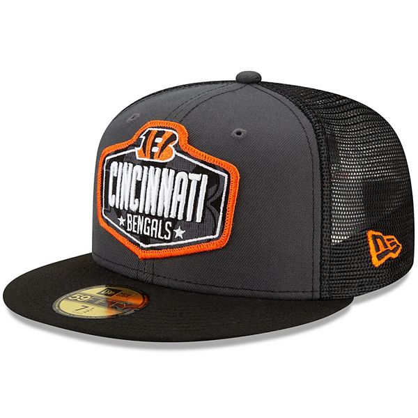 Youth New Era Graphite/Black Cincinnati Bengals 2021 NFL Draft Trucker  9FIFTY Snapback Adjustable Hat