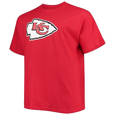 Men's Fanatics Branded Patrick Mahomes Red Kansas City Chiefs Big & Tall Player Name & Number T-Shirt