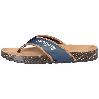 Men's FOCO New England Patriots Cork Flip Flops