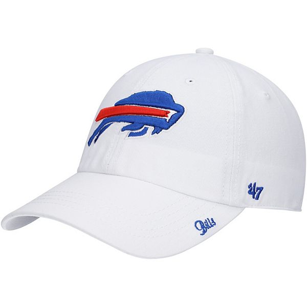 Women's '47 White Buffalo Bills Miata Clean Up Logo Adjustable Hat