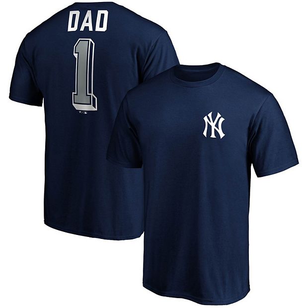Men's Fanatics Branded Navy New York Yankees Number One Dad Team T-Shirt