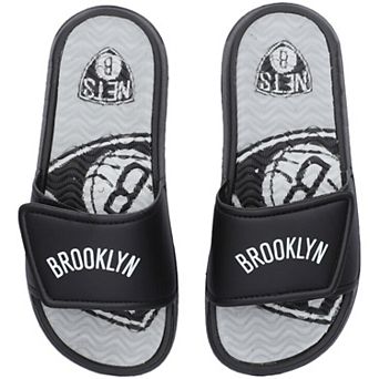 Youth FOCO Brooklyn Nets Gel Slide Sandals