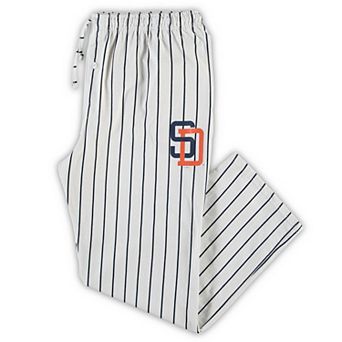 Men's Concepts Sport White/Navy San Diego Padres Big & Tall Pinstripe Sleep Pants