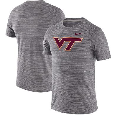 Men's Nike Charcoal Virginia Tech Hokies Big & Tall Velocity Space Dye T-Shirt