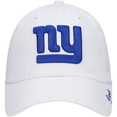 Women's '47 White New York Giants Miata Clean Up Logo Adjustable Hat