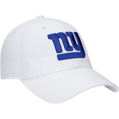 Women's '47 White New York Giants Miata Clean Up Logo Adjustable Hat
