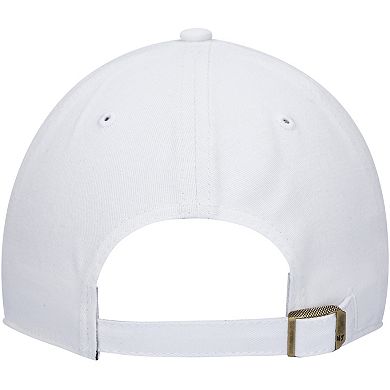 Women's '47 White New York Giants Miata Clean Up Logo Adjustable Hat
