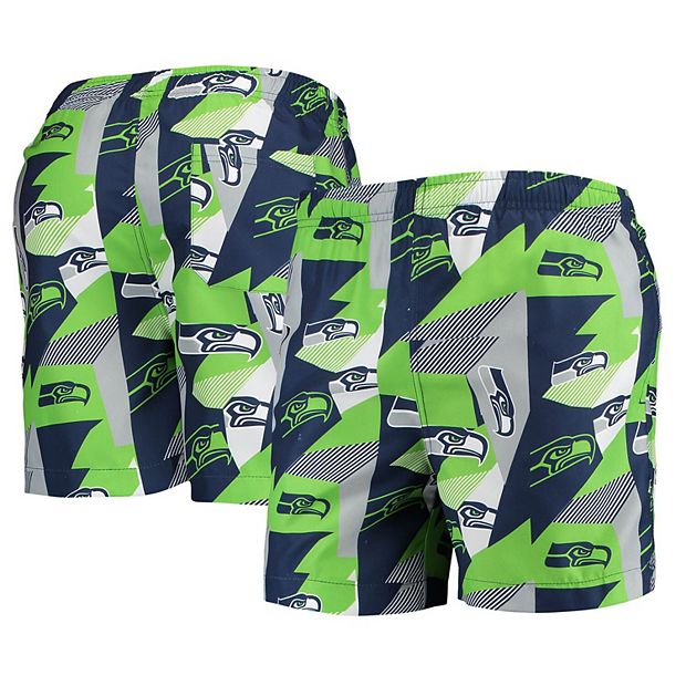 Men's Seattle Seahawks Comfy Pant, Navy/Neon Green