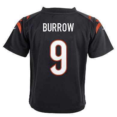 Toddler Nike Joe Burrow Black Cincinnati Bengals Game Jersey