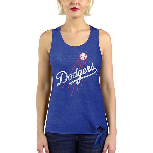 Los Angeles Dodgers Majestic Threads Women's Tri-Blend Short