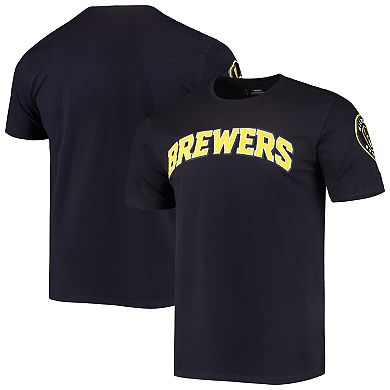 Men's Pro Standard Navy Milwaukee Brewers Team Logo T-Shirt