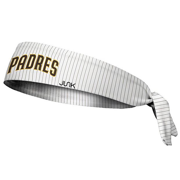 White San Diego Padres Pinstripe Tie Headband