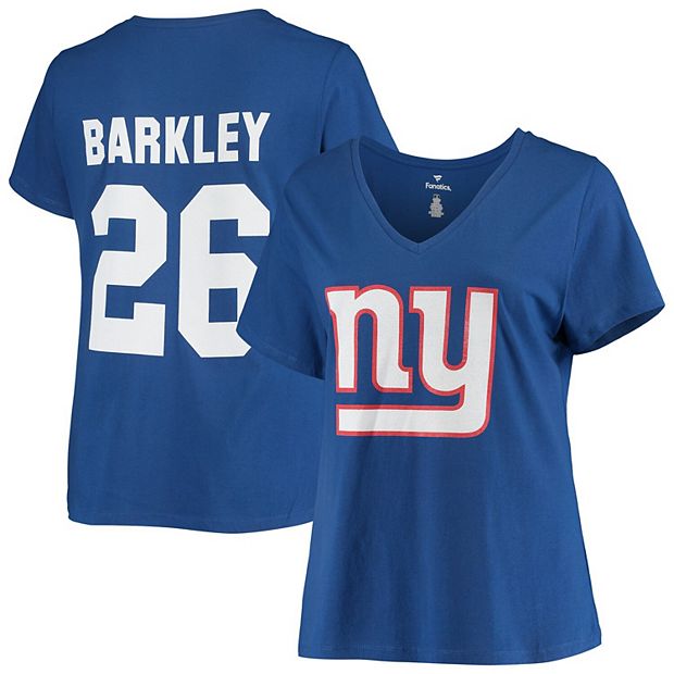 Men's Fanatics Branded Saquon Barkley Royal New York Giants Big & Tall Player Name & Number T-Shirt