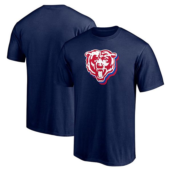 Men's Fanatics Branded Navy Chicago Bears Red White and Team T-Shirt