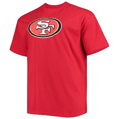 Men's Fanatics Branded George Kittle Scarlet San Francisco 49ers Big & Tall Player Name & Number T-Shirt