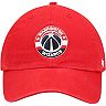 Men's '47 Red Washington Wizards Logo Clean Up Adjustable Hat