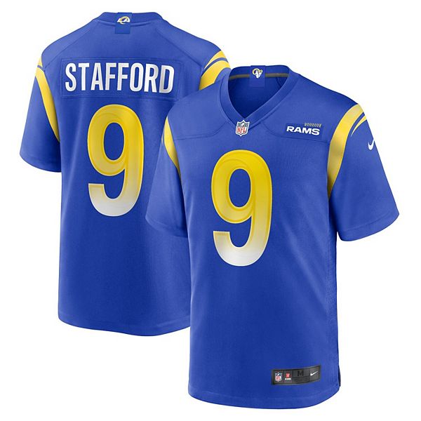 Nike Youth NFL Super Bowl LVI Bound Los Angeles Rams Matthew Stafford Number 9 Jersey - Black - XL - XL (extra Large)