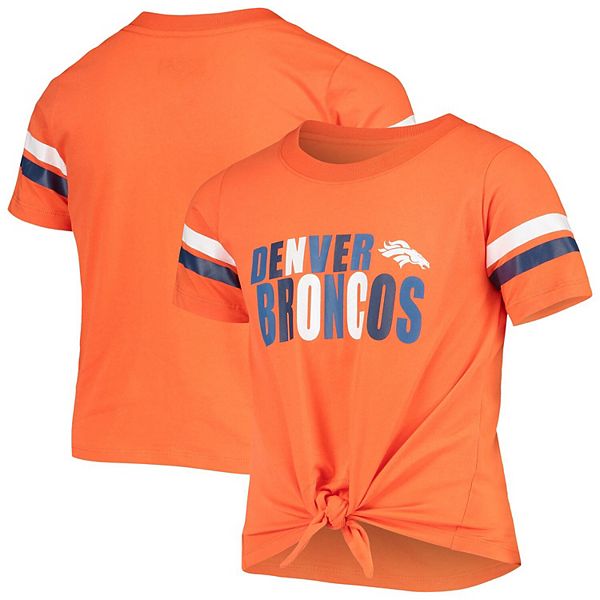 Denver Broncos NFL Womens Cold Shoulder T-Shirt