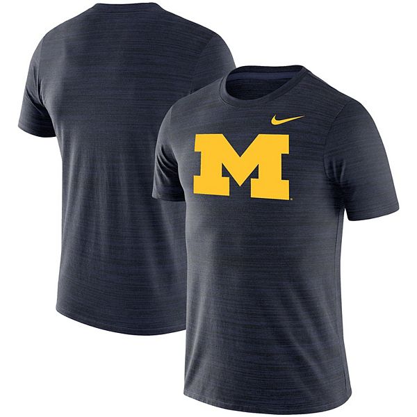 Men's Nike Navy Michigan Wolverines Big & Tall Velocity Space-Dye ...