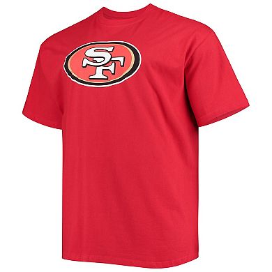 Men's Fanatics Nick Bosa Scarlet San Francisco 49ers Big & Tall Player Name & Number T-Shirt