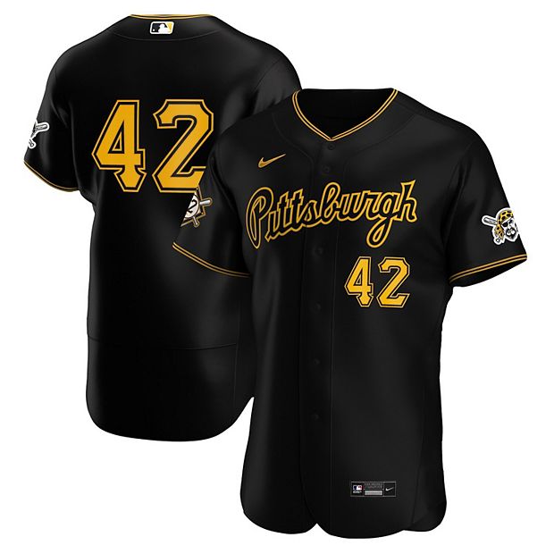 Men's Nike Black Pittsburgh Pirates Alternate Jackie Robinson Day Authentic  Jersey