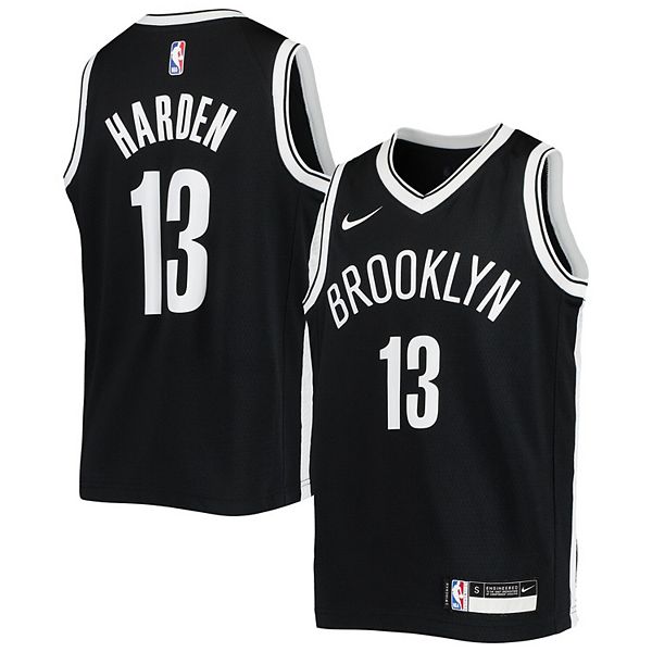 Youth Nike James Harden Black Brooklyn Nets 2020/21 Swingman