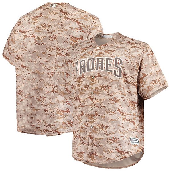 San Diego Padres Camouflage Custom Jersey - All Stitched