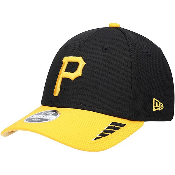 Portland Pirates Snapback Hat Black Gold Yellow Maine